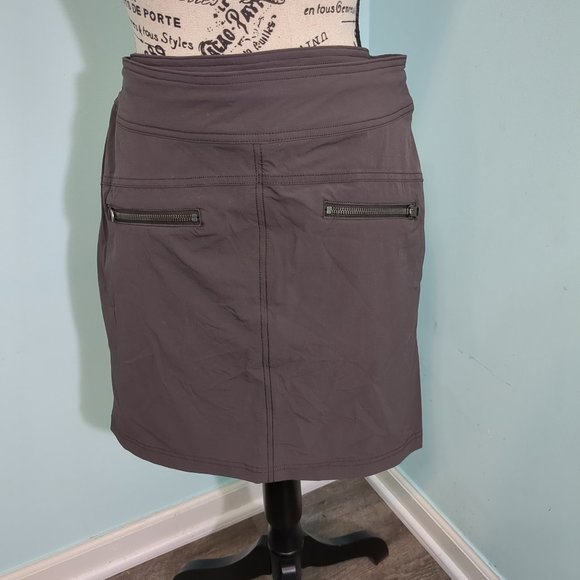 Athleta Jenner Skort in Slate Women's 10 Style 983363 -01 Purple Gray side zip - Picture 2 of 4